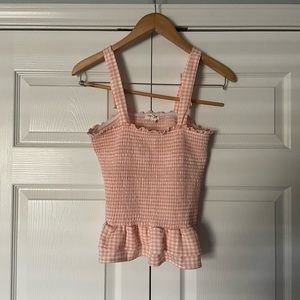 Love + Joy Peplum Tube Top